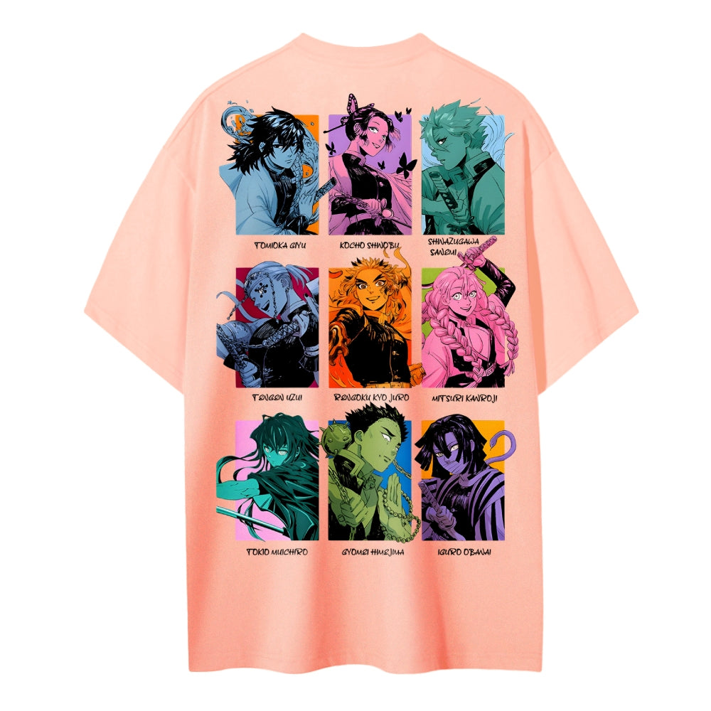 Demon Slayer Cotton Unisex Round Neck Anime T-shirt