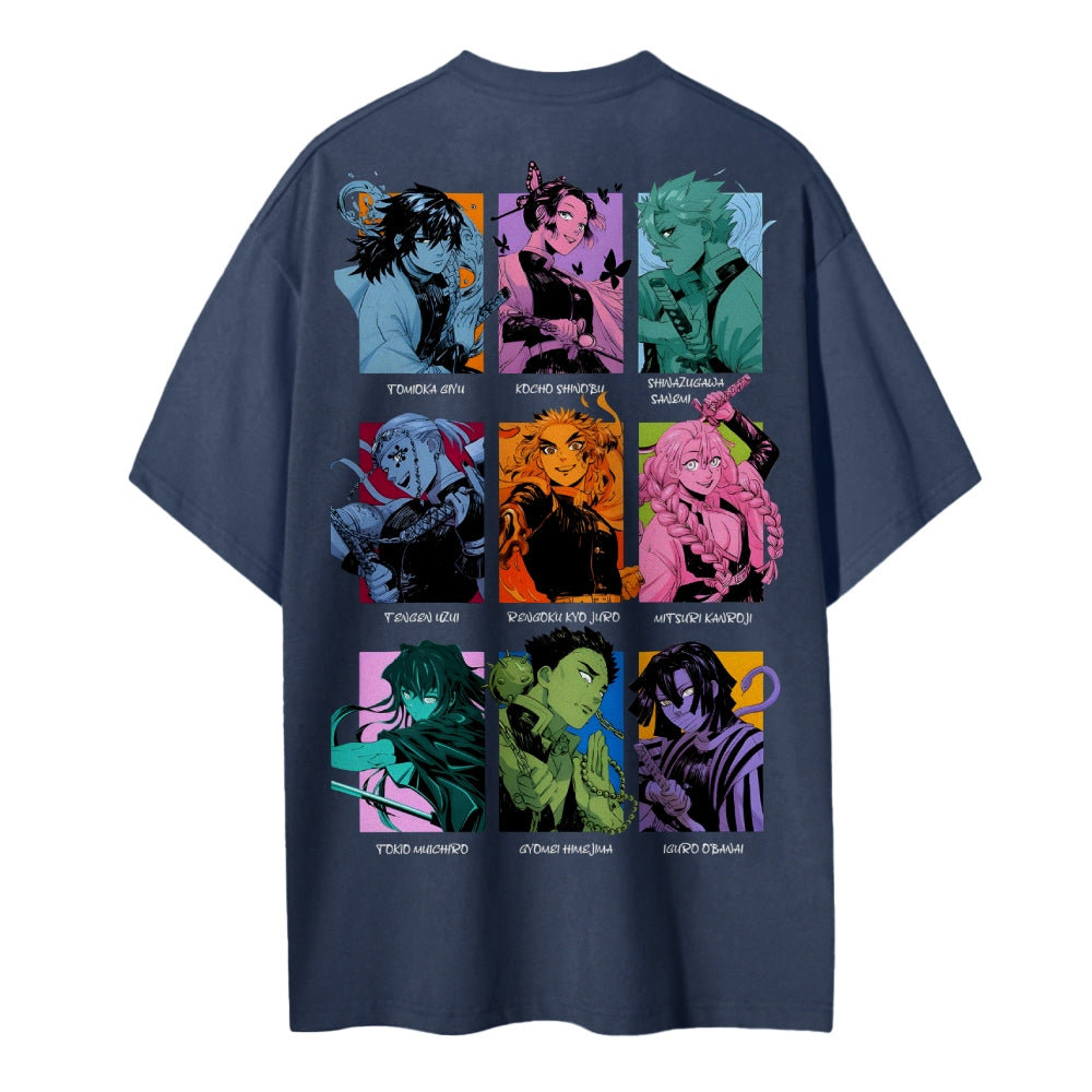 Demon Slayer Cotton Unisex Round Neck Anime T-shirt