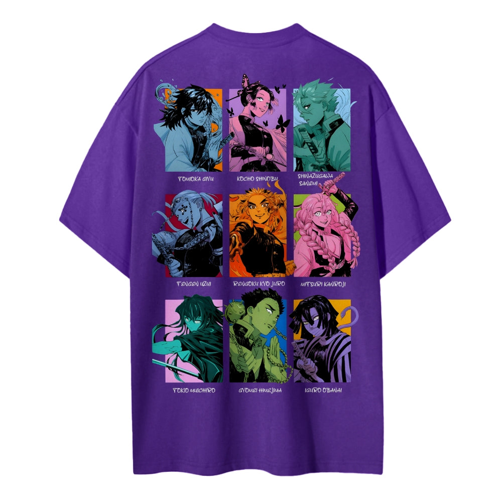 Demon Slayer Cotton Unisex Round Neck Anime T-shirt