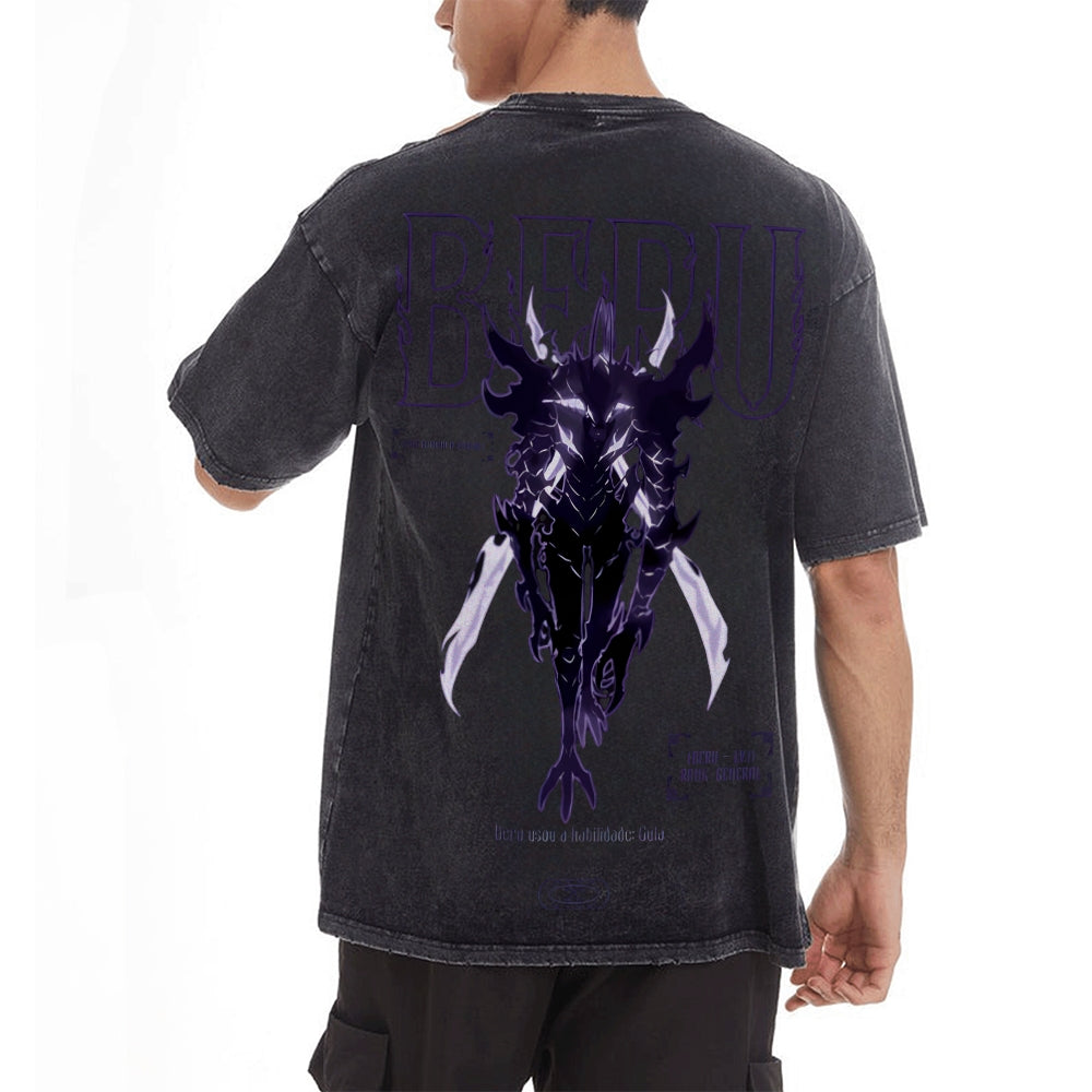 Vintage Oversized T-Shirt Solo-leveling