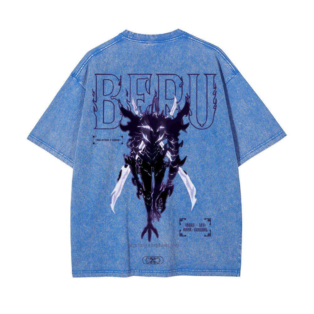 Vintage Oversized T-Shirt Solo-leveling