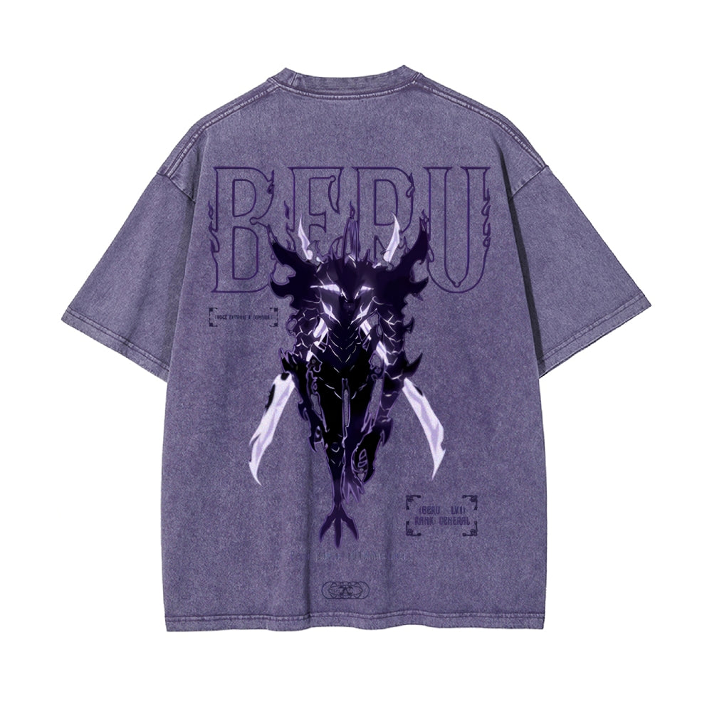 Vintage Oversized T-Shirt Solo-leveling