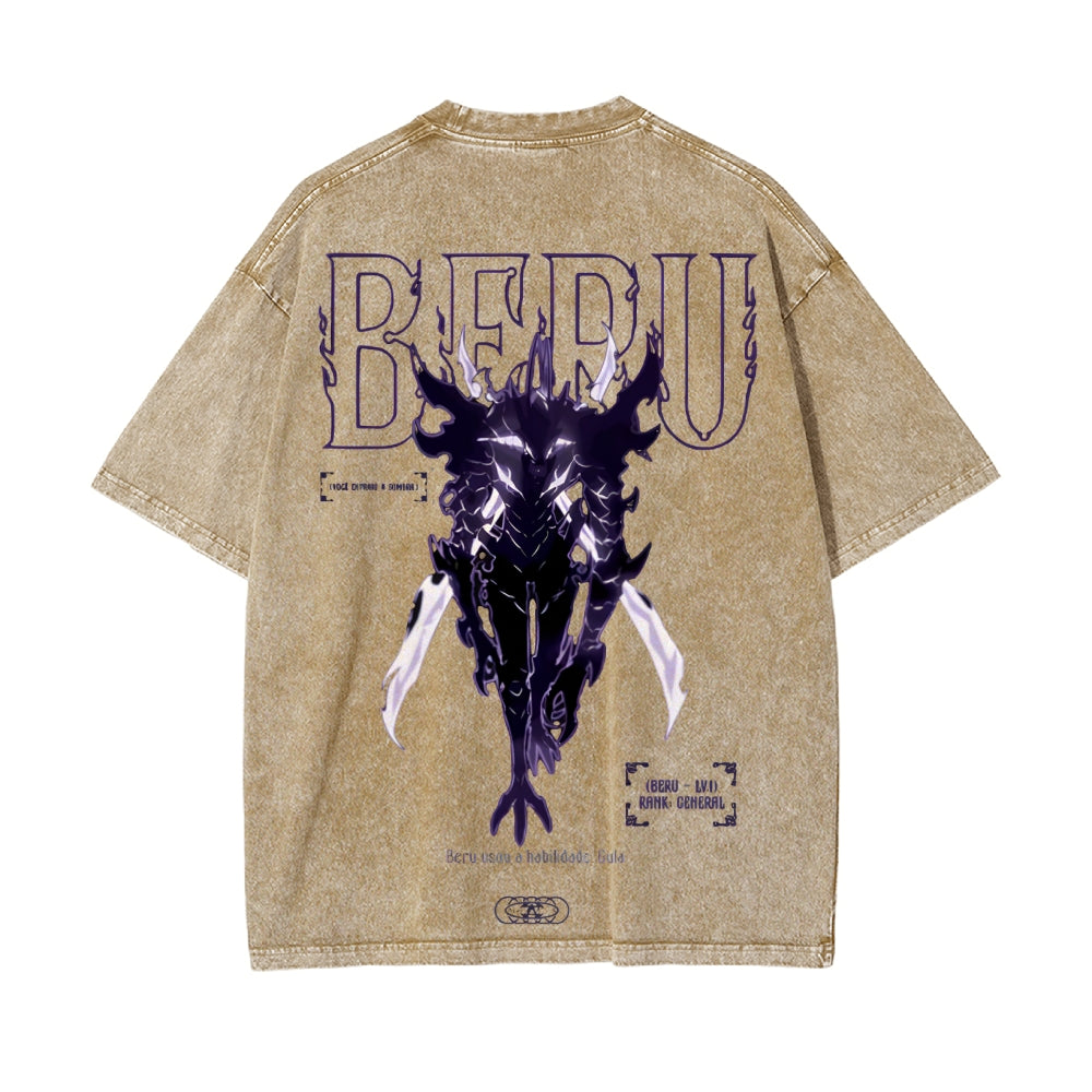 Vintage Oversized T-Shirt Solo-leveling