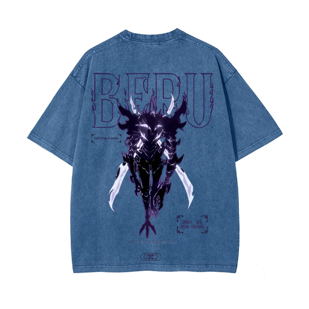 Vintage Oversized T-Shirt Solo-leveling