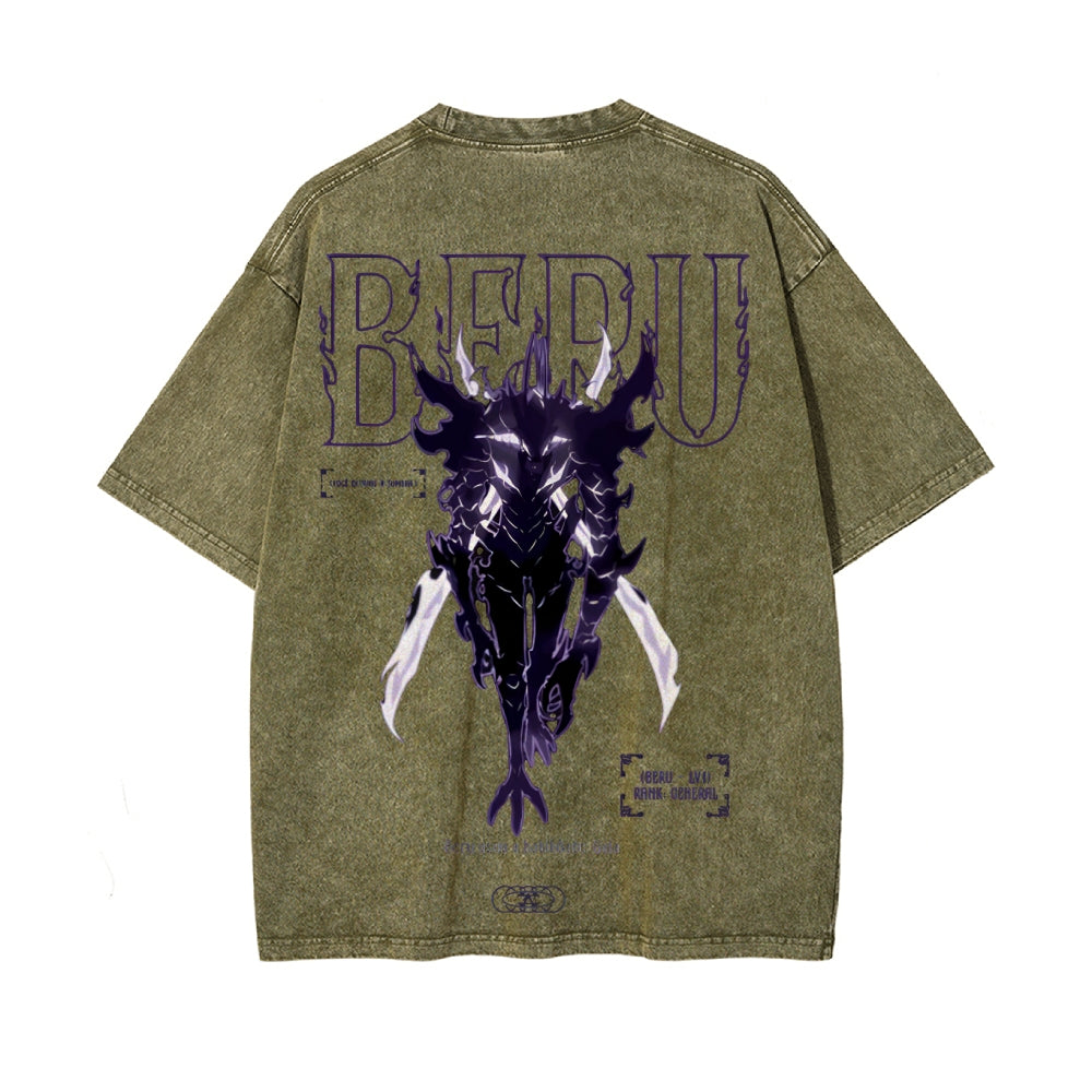 Vintage Oversized T-Shirt Solo-leveling