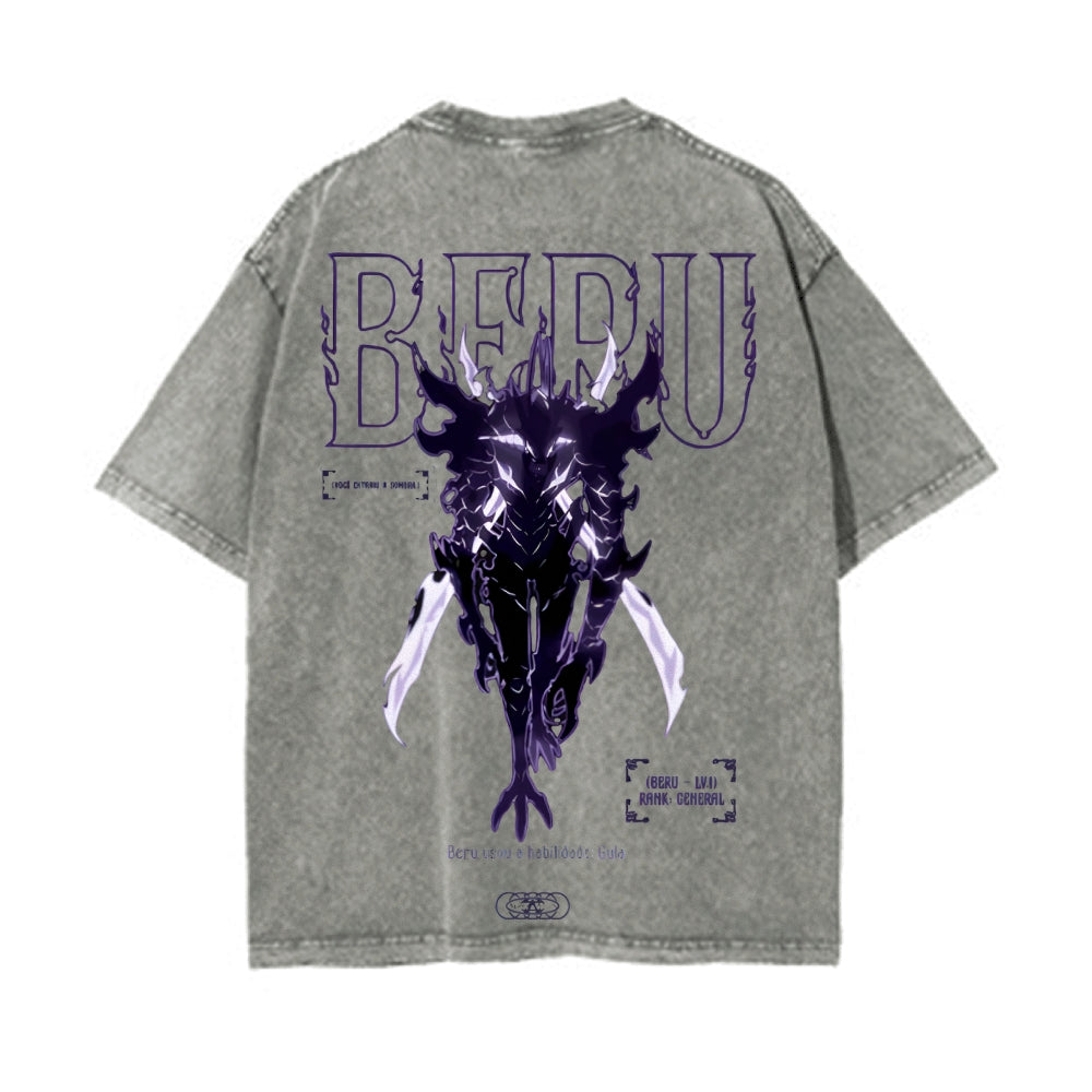 Vintage Oversized T-Shirt Solo-leveling