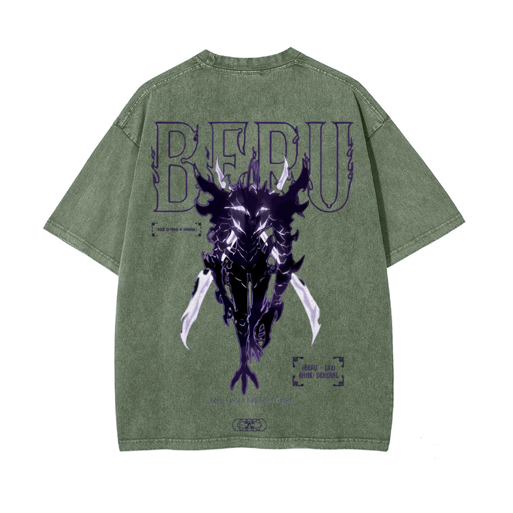 Vintage Oversized T-Shirt Solo-leveling