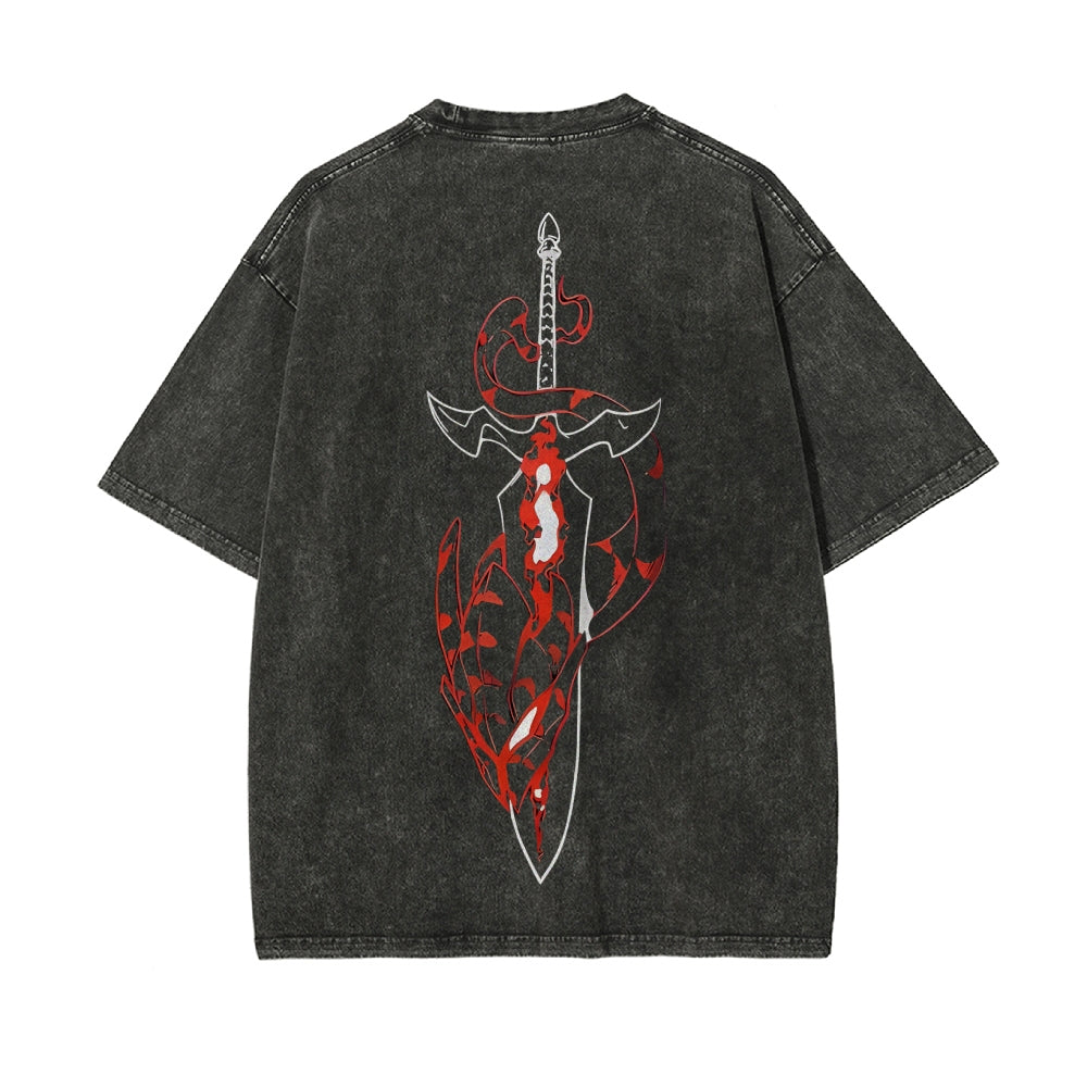 Vintage Oversized T-Shirt solo leveling