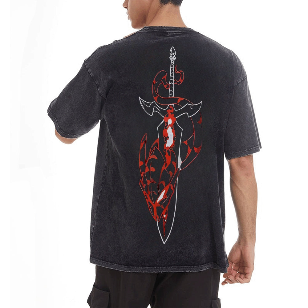 Vintage Oversized T-Shirt solo leveling