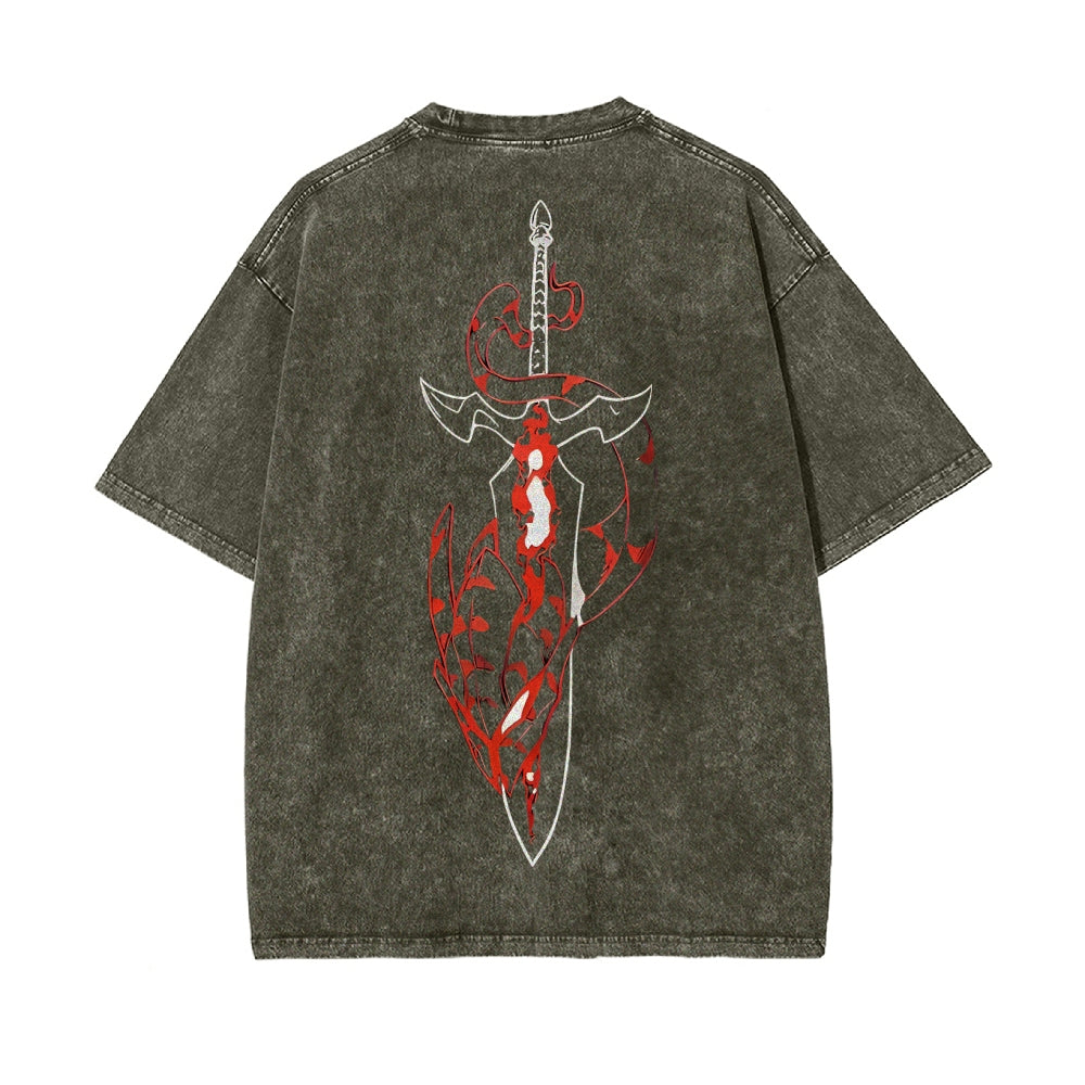 Vintage Oversized T-Shirt solo leveling