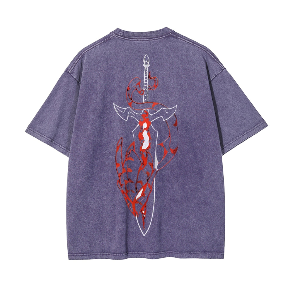 Vintage Oversized T-Shirt solo leveling