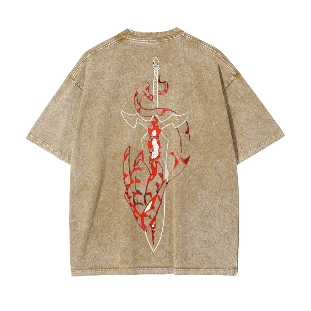 Vintage Oversized T-Shirt solo leveling