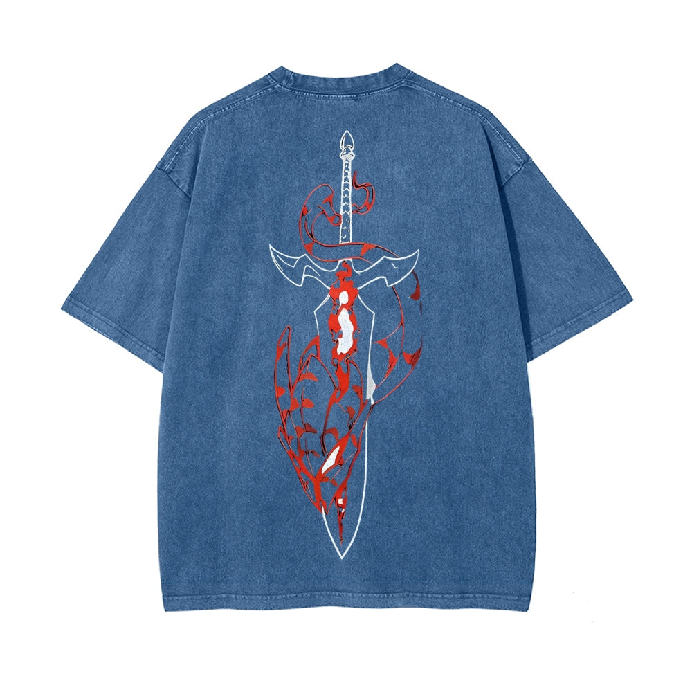 Vintage Oversized T-Shirt solo leveling