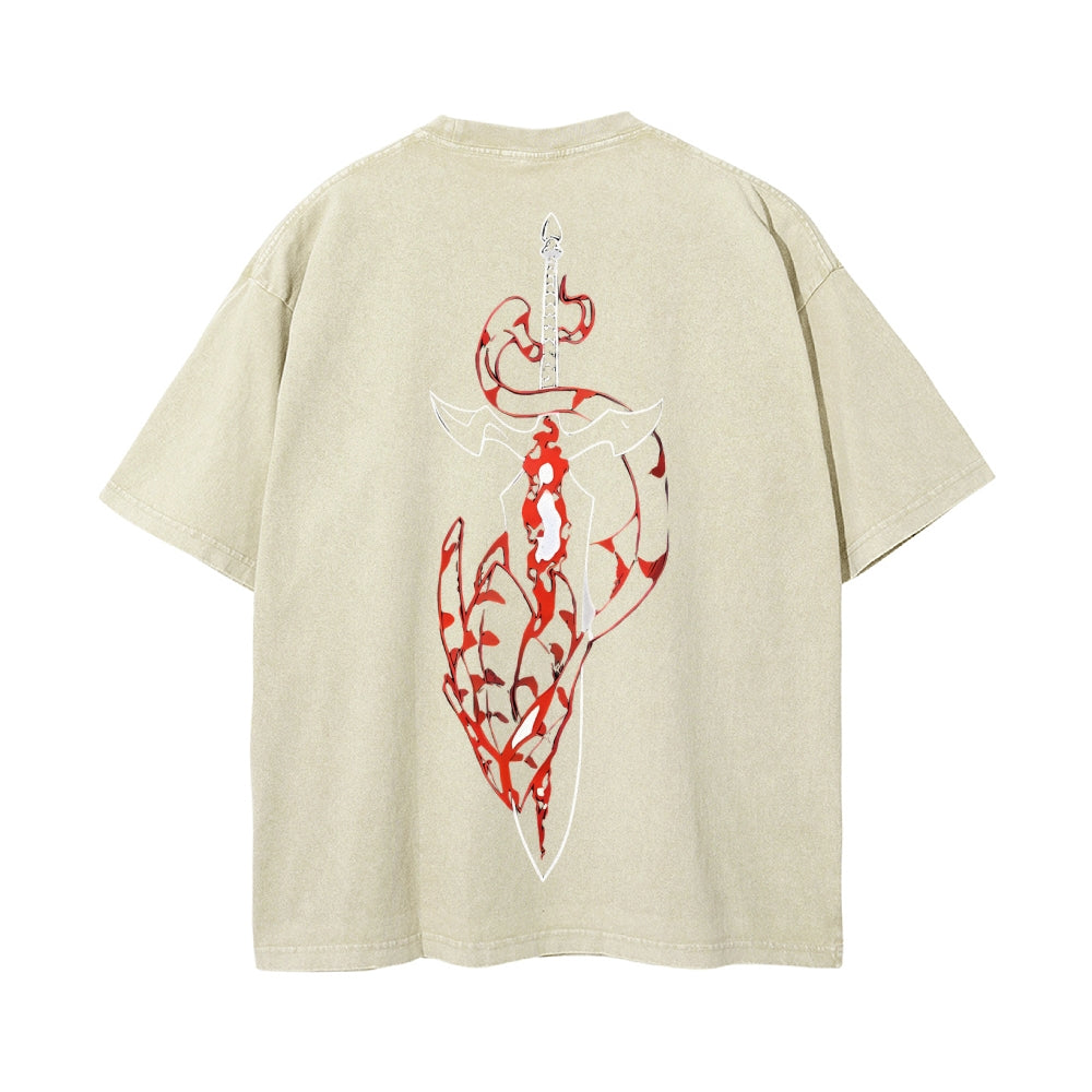 Vintage Oversized T-Shirt solo leveling