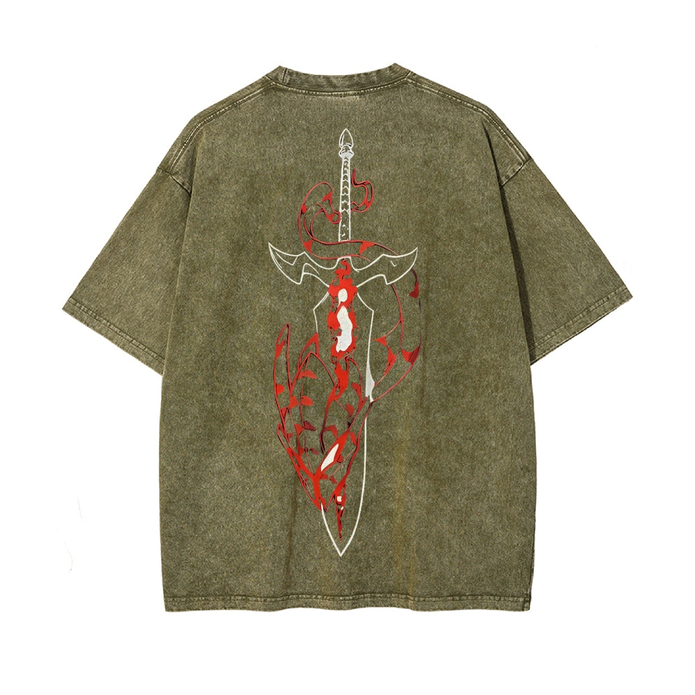 Vintage Oversized T-Shirt solo leveling