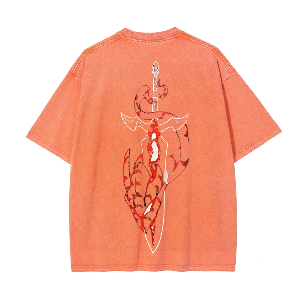 Vintage Oversized T-Shirt solo leveling
