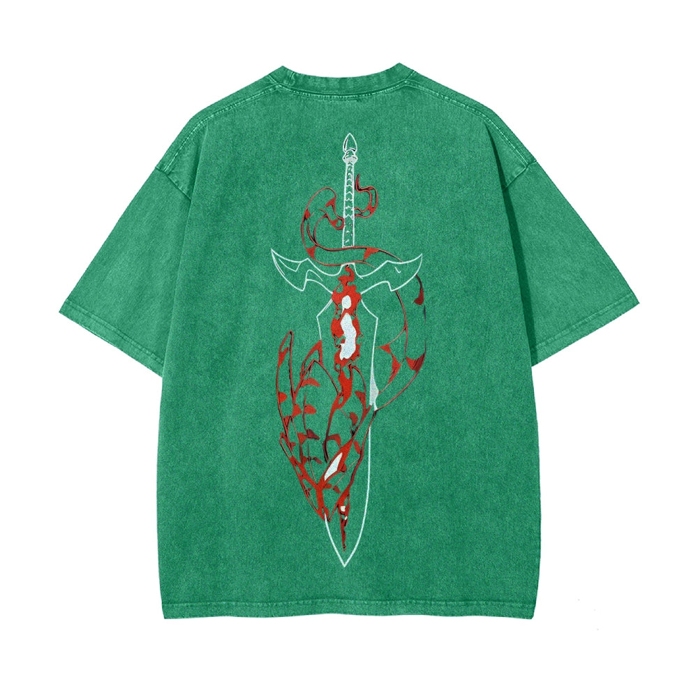 Vintage Oversized T-Shirt solo leveling