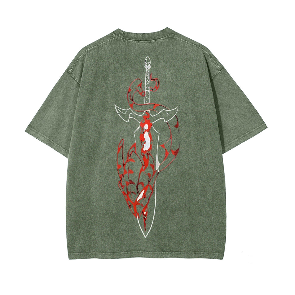 Vintage Oversized T-Shirt solo leveling