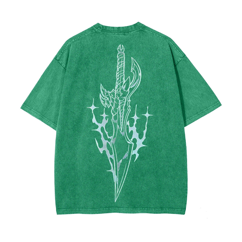 Vintage Oversized T-Shirt solo leveling