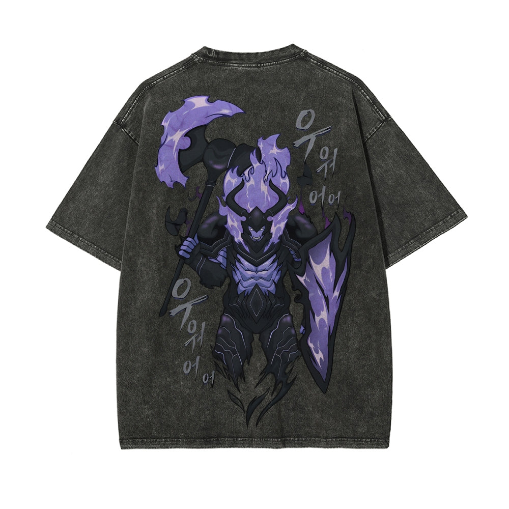 Vintage Oversized T-Shirt solo leveling