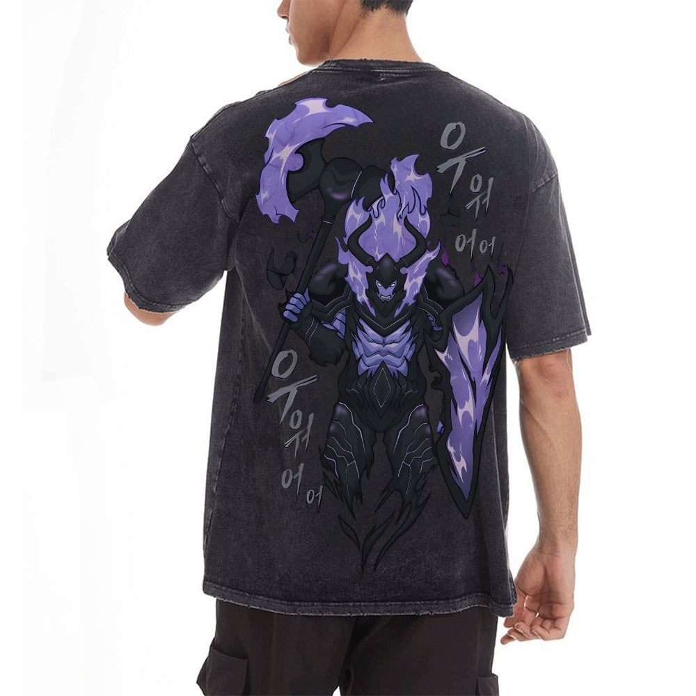Vintage Oversized T-Shirt solo leveling
