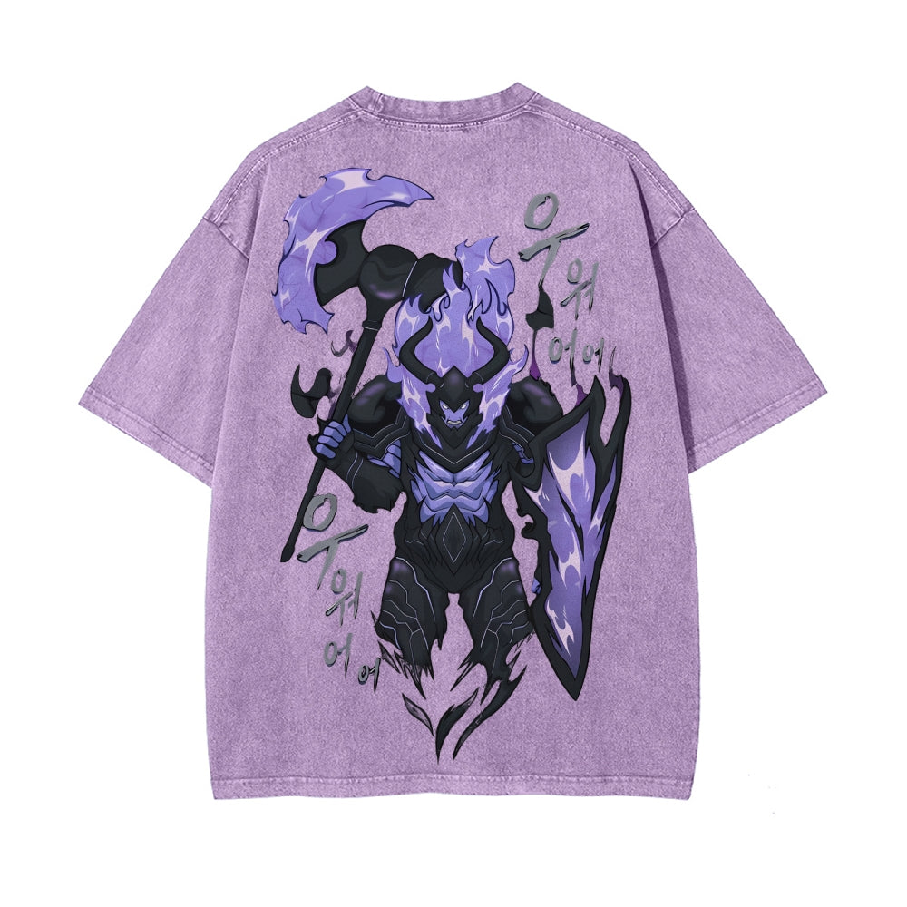 Vintage Oversized T-Shirt solo leveling