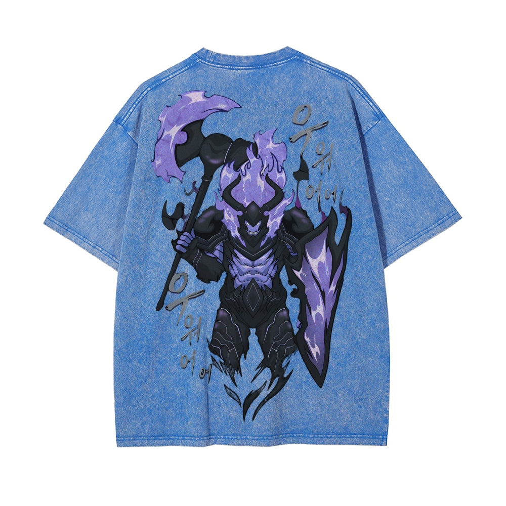 Vintage Oversized T-Shirt solo leveling