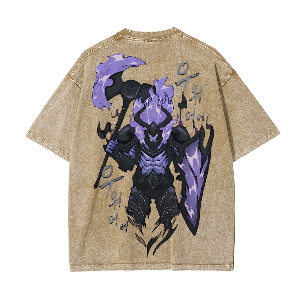 Vintage Oversized T-Shirt solo leveling