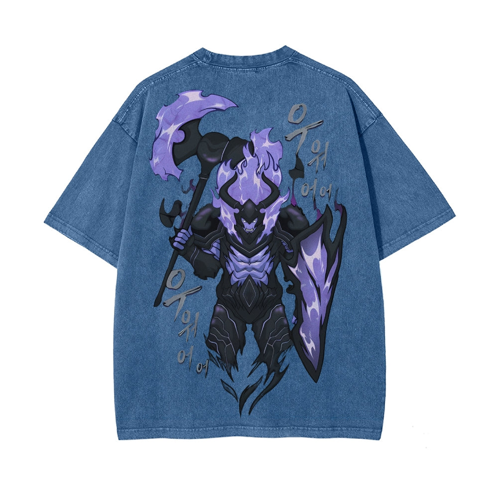 Vintage Oversized T-Shirt solo leveling