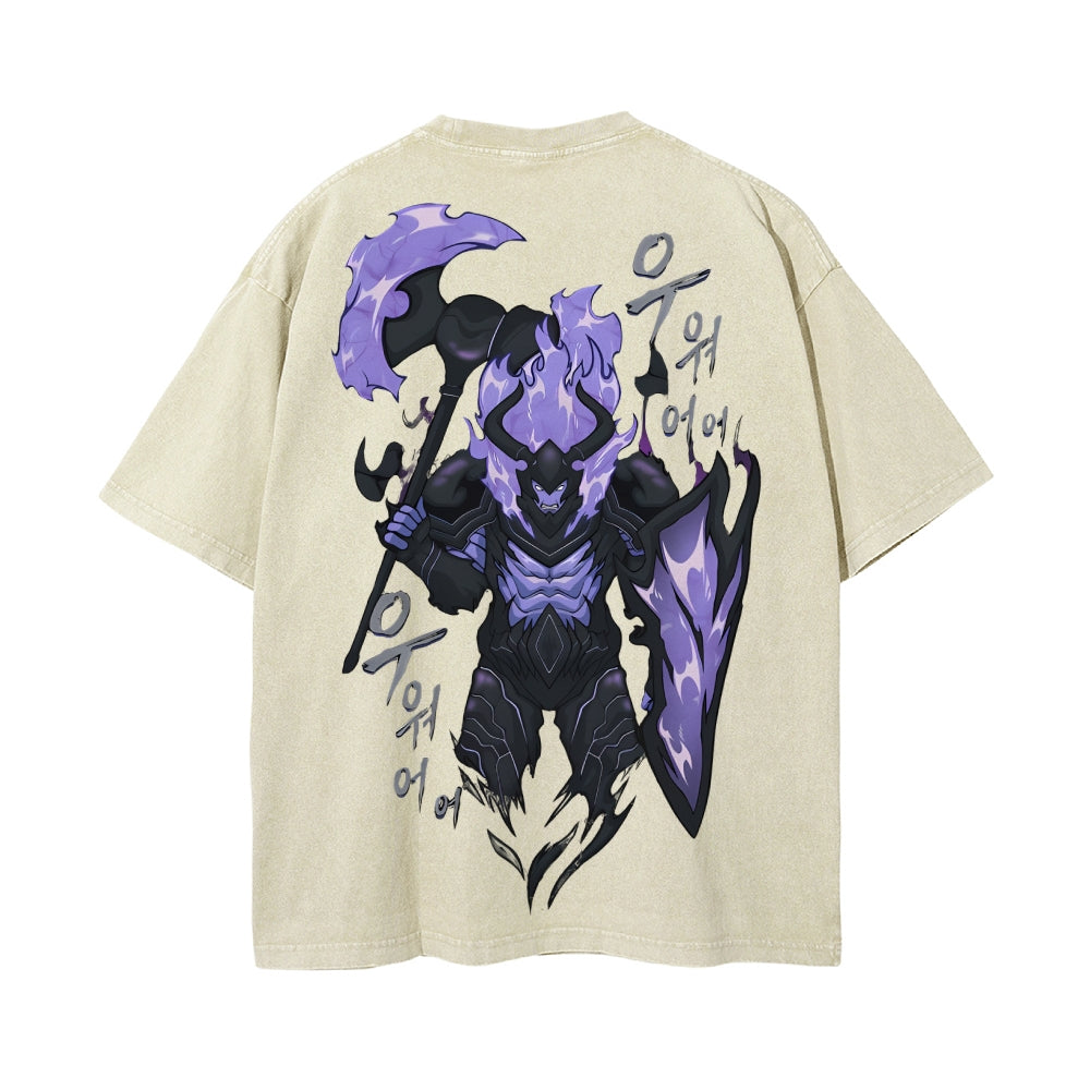 Vintage Oversized T-Shirt solo leveling