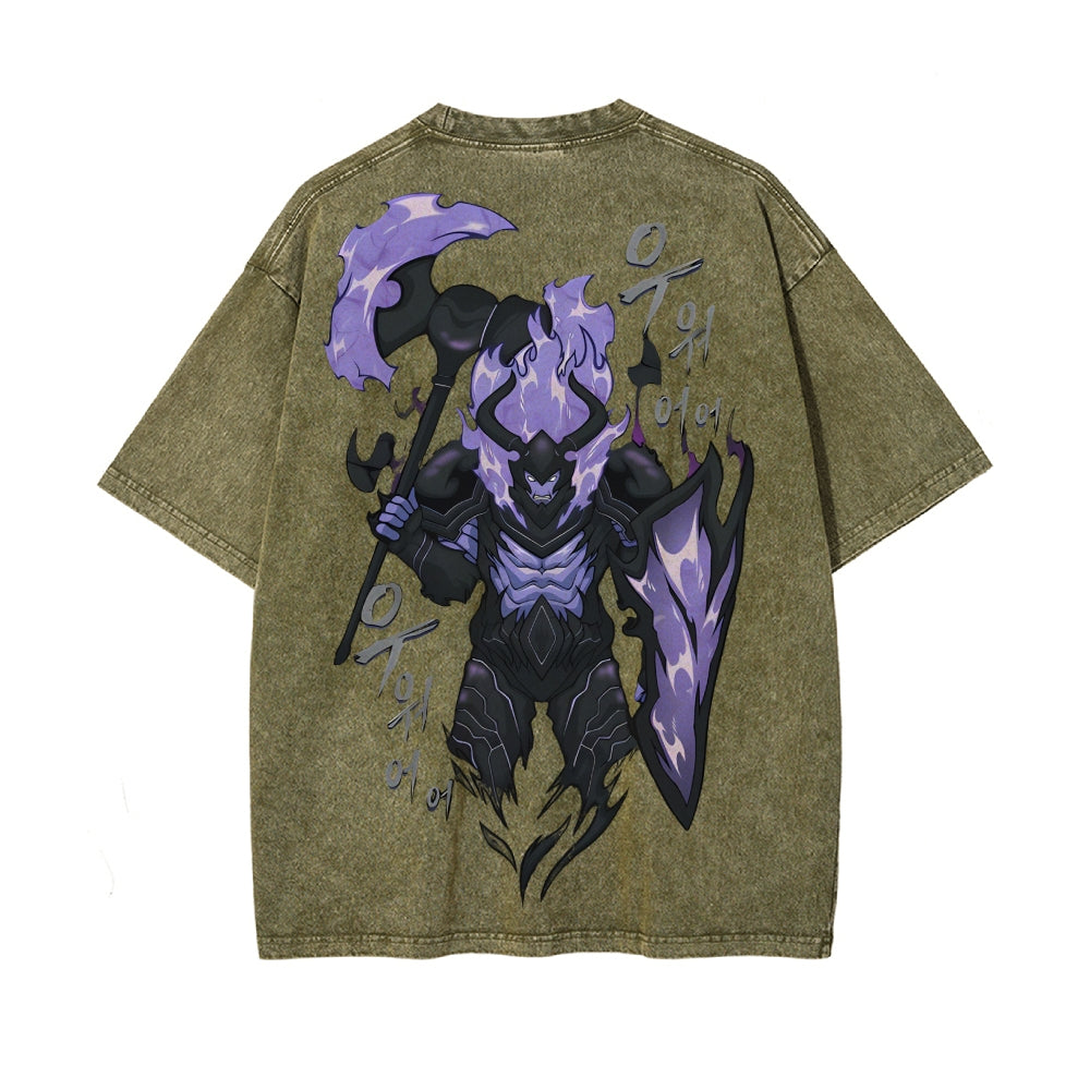 Vintage Oversized T-Shirt solo leveling