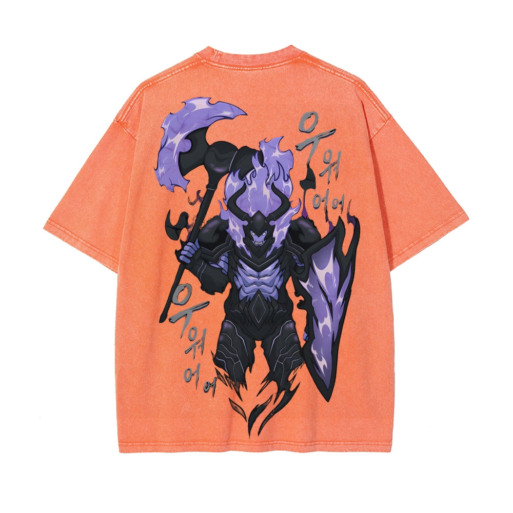 Vintage Oversized T-Shirt solo leveling