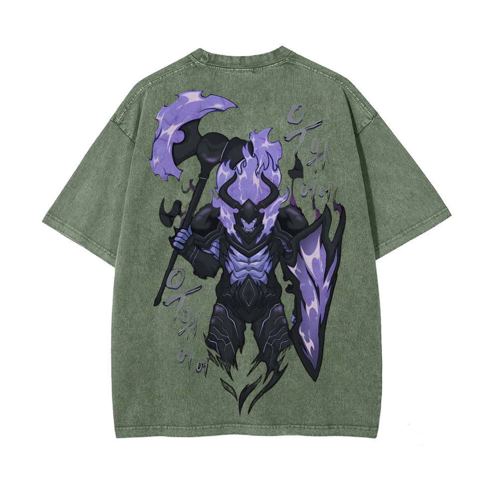Vintage Oversized T-Shirt solo leveling