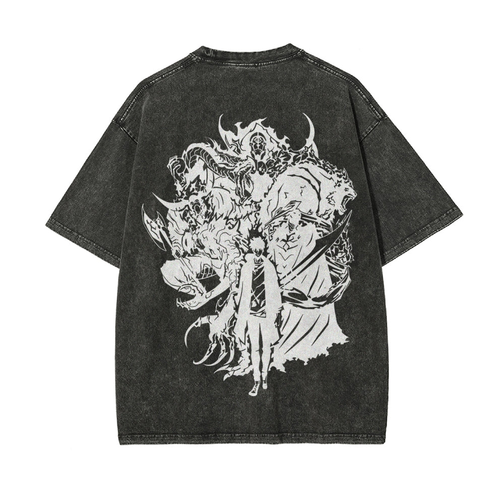 Vintage Oversized T-Shirt Solo Leveling