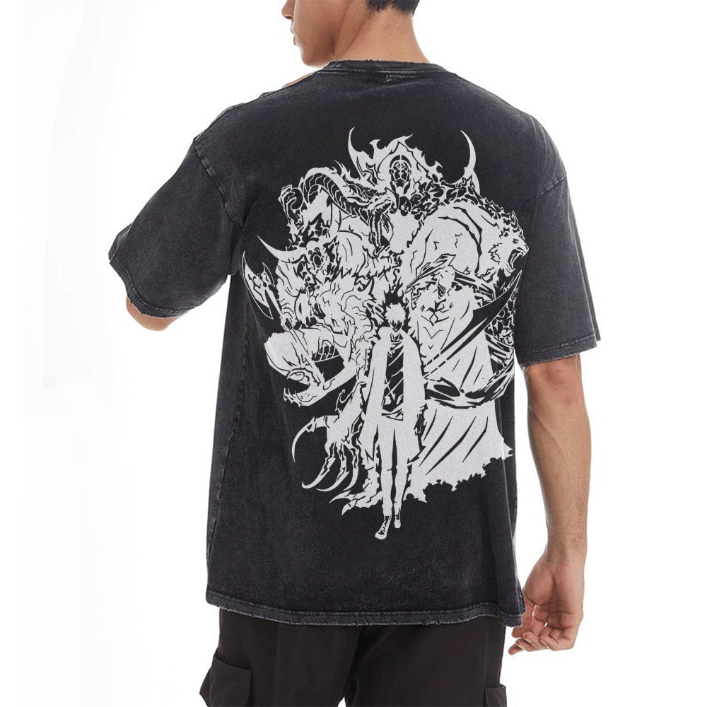 Vintage Oversized T-Shirt Solo Leveling