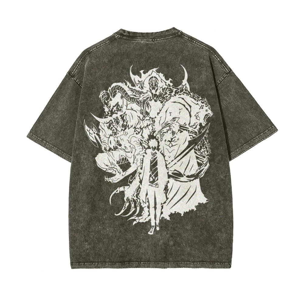Vintage Oversized T-Shirt Solo Leveling