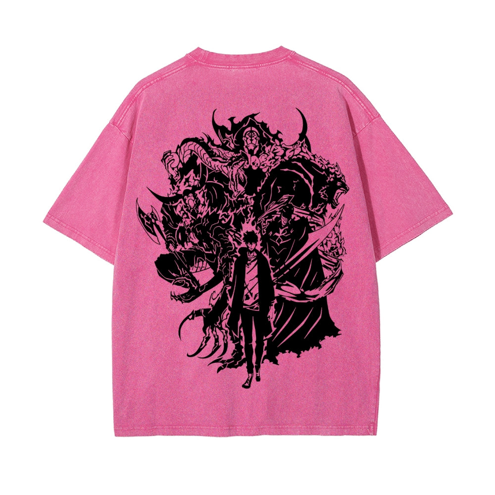 Vintage Oversized T-Shirt Solo Leveling