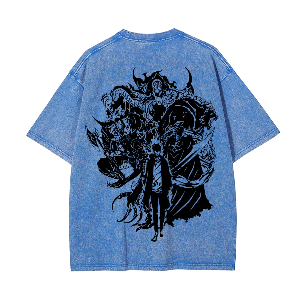 Vintage Oversized T-Shirt Solo Leveling