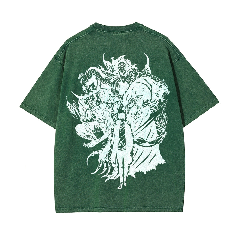 Vintage Oversized T-Shirt Solo Leveling