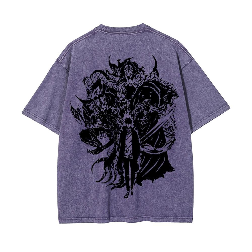 Vintage Oversized T-Shirt Solo Leveling