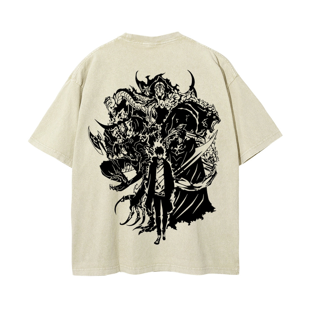 Vintage Oversized T-Shirt Solo Leveling