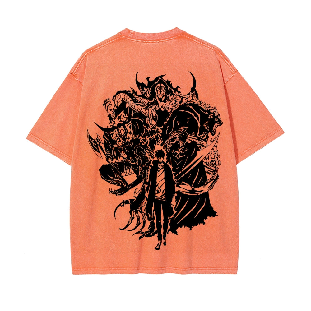 Vintage Oversized T-Shirt Solo Leveling