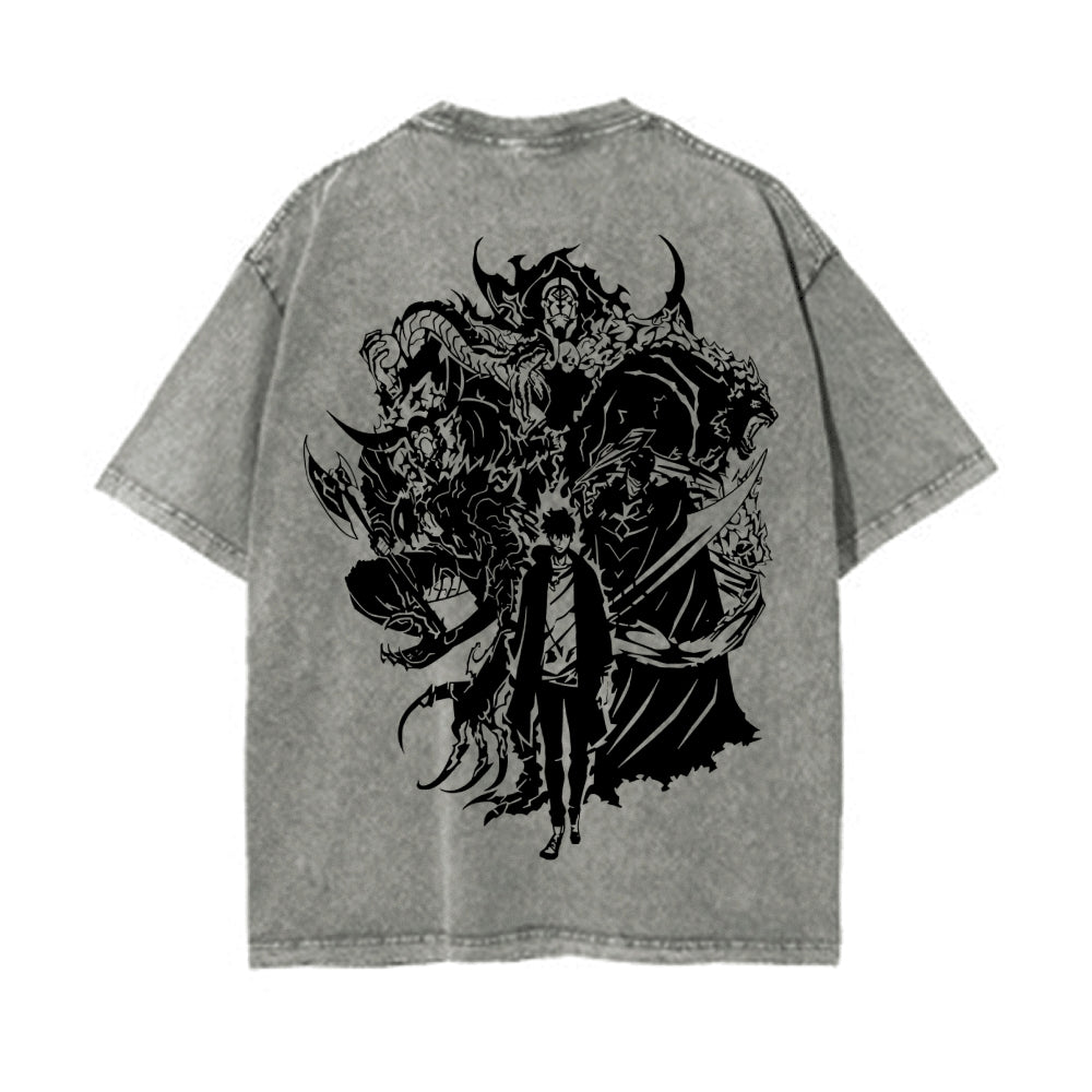 Vintage Oversized T-Shirt Solo Leveling