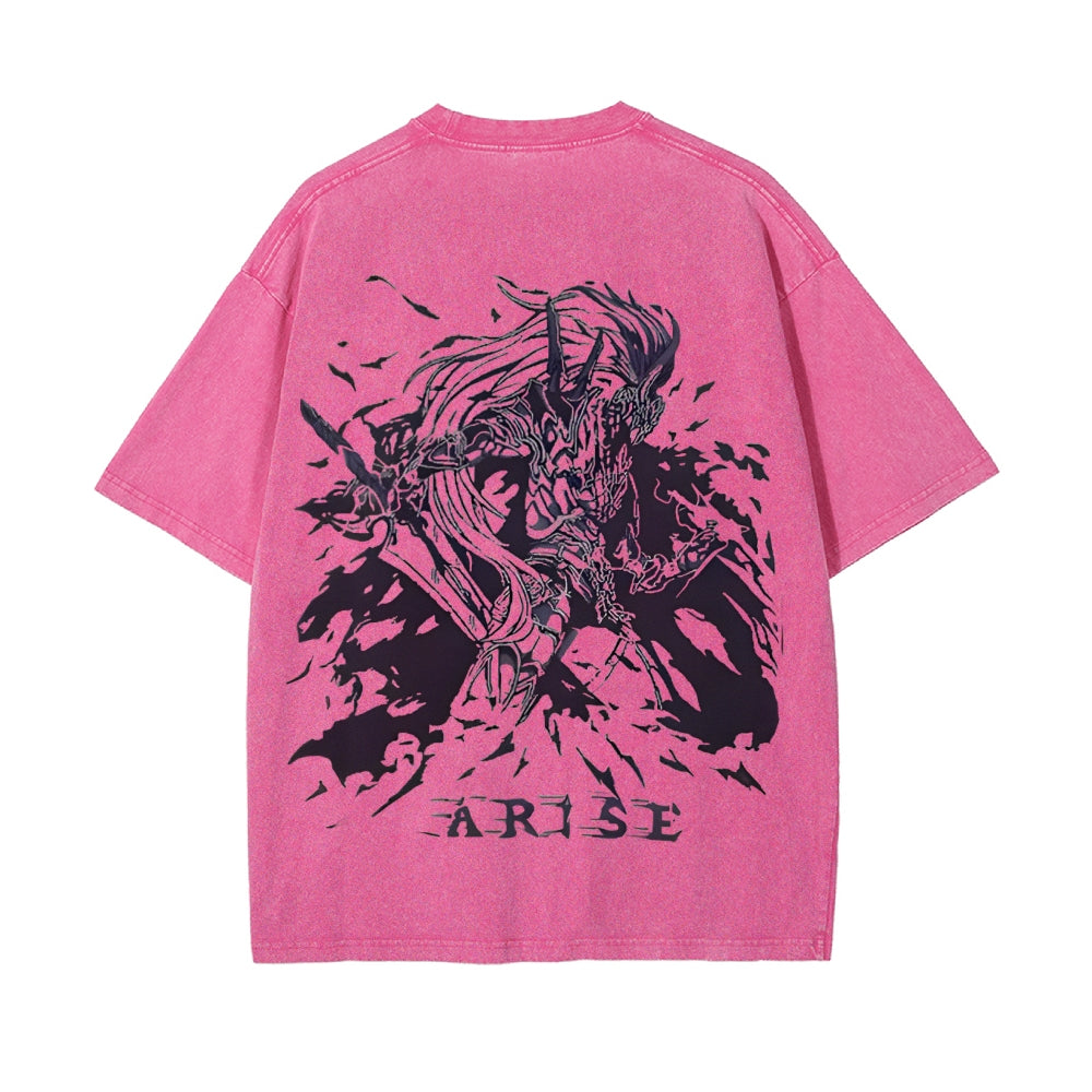 Vintage Oversized T-Shirt Solo Leveling