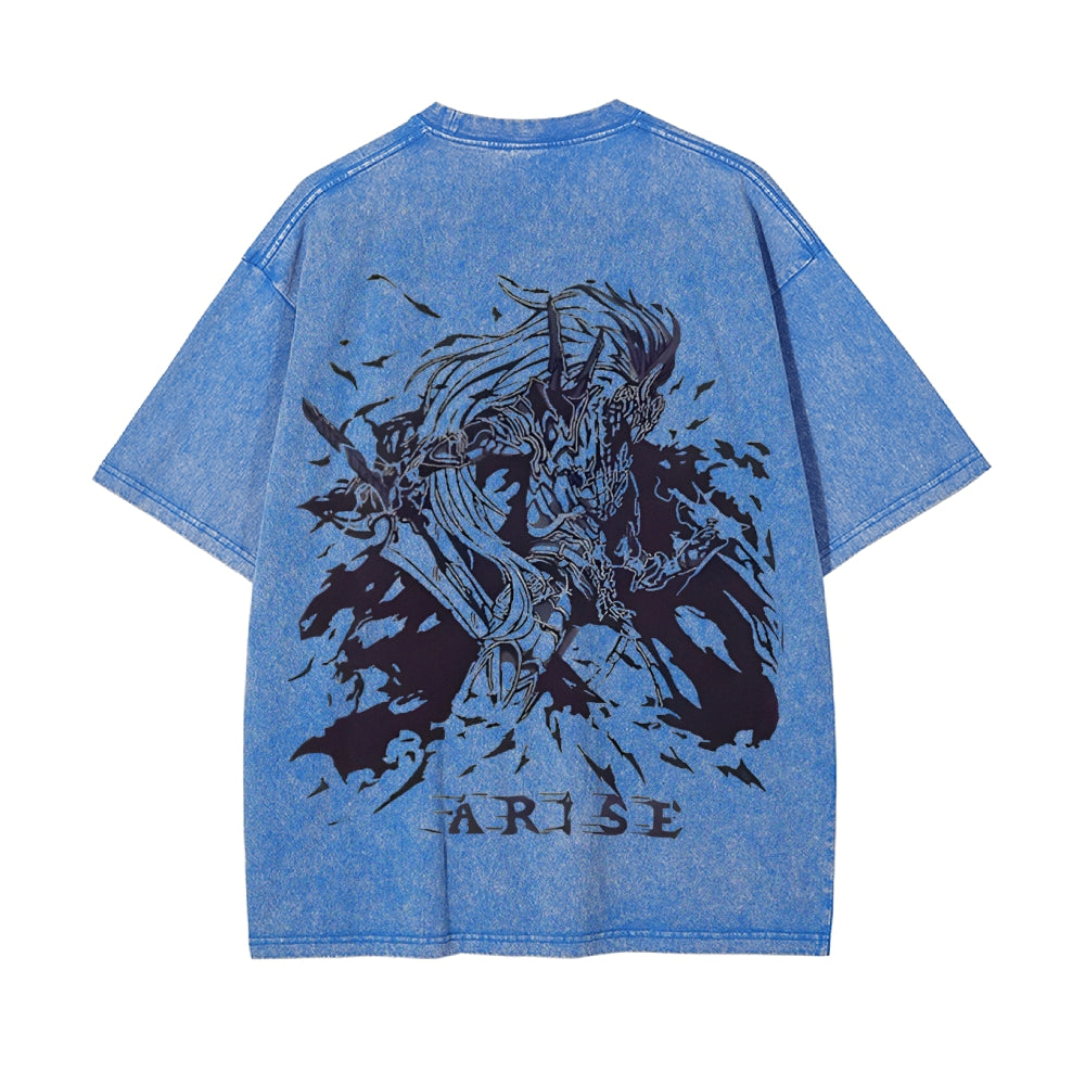 Vintage Oversized T-Shirt Solo Leveling