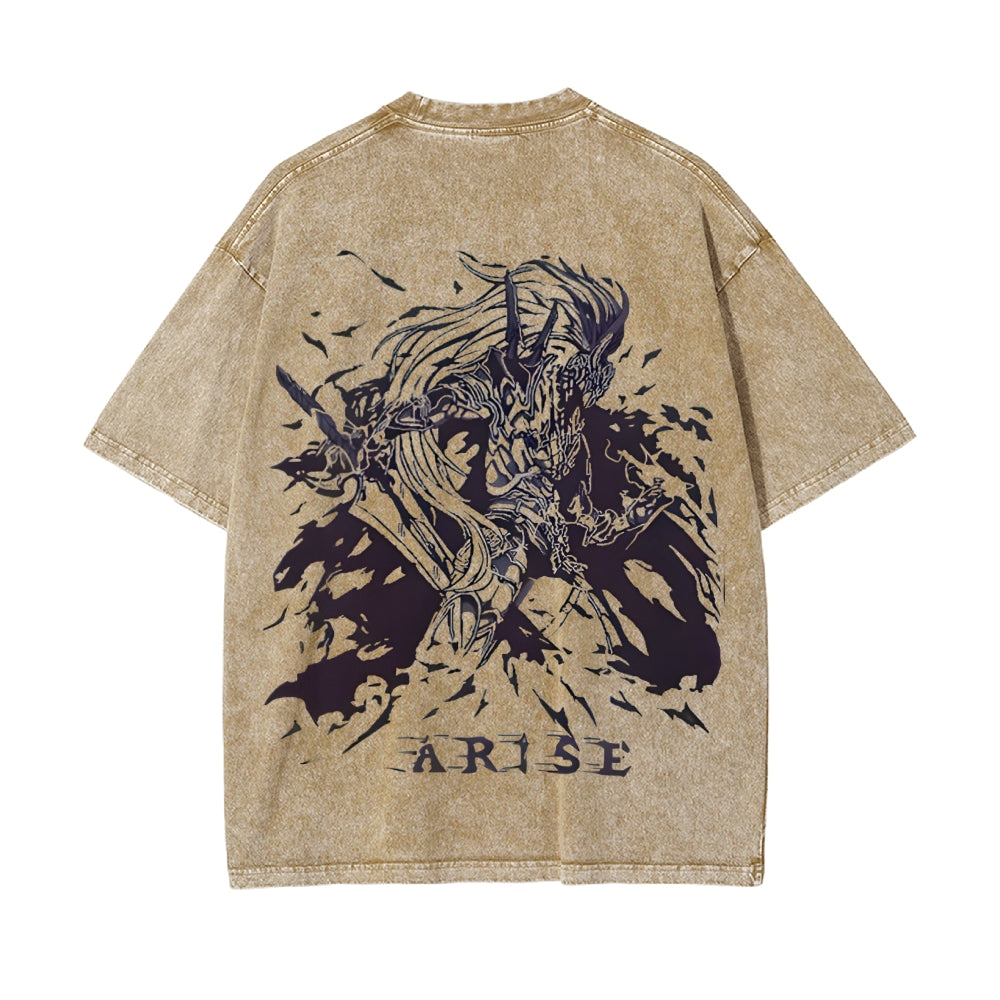 Vintage Oversized T-Shirt Solo Leveling