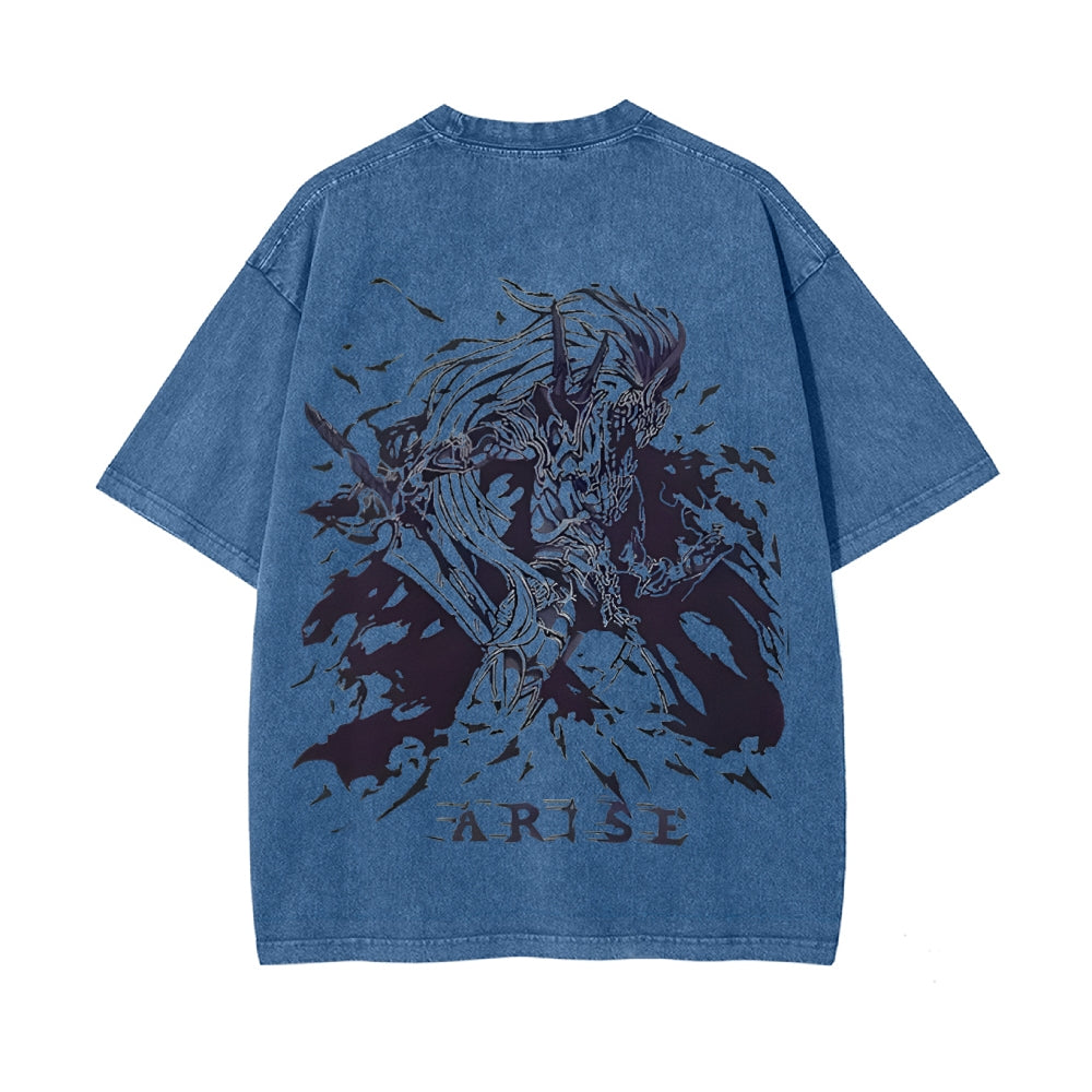 Vintage Oversized T-Shirt Solo Leveling