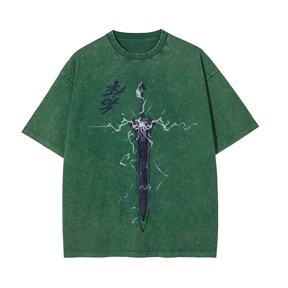 Vintage Oversized T-Shirt Solo Leveling