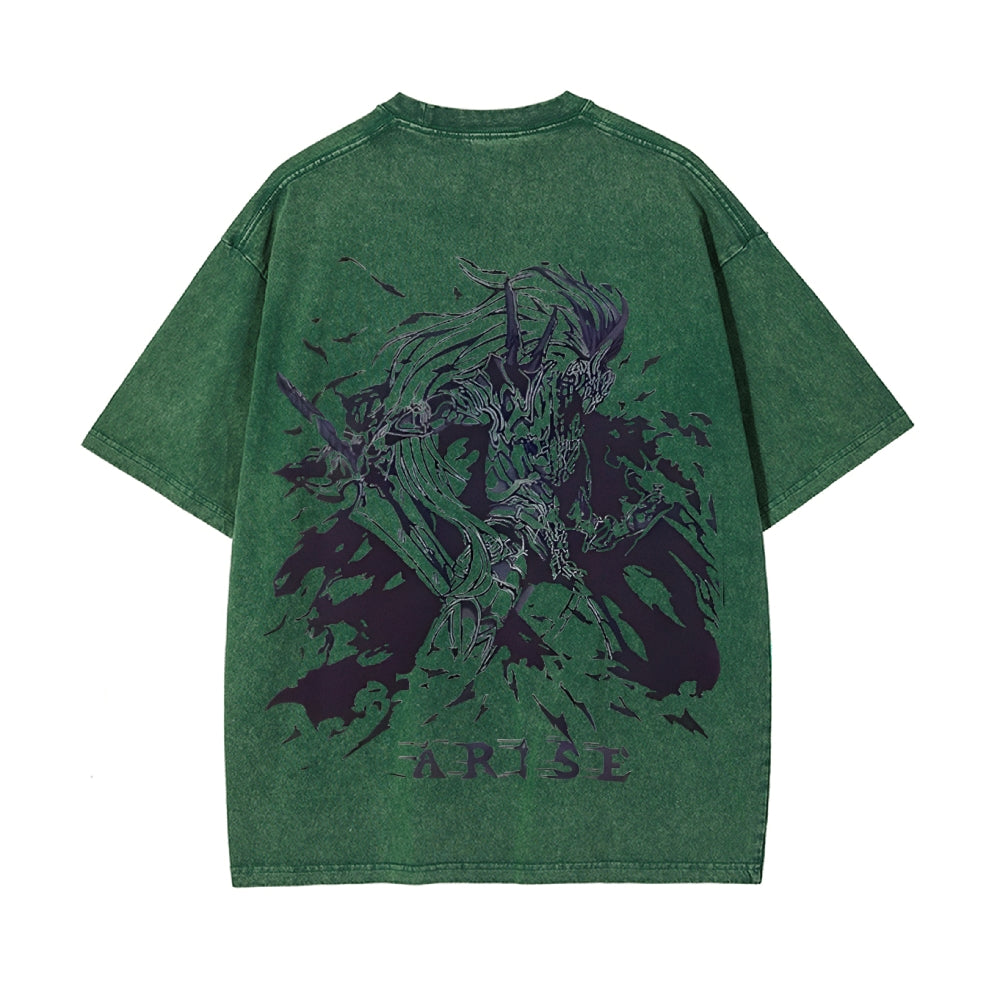 Vintage Oversized T-Shirt Solo Leveling