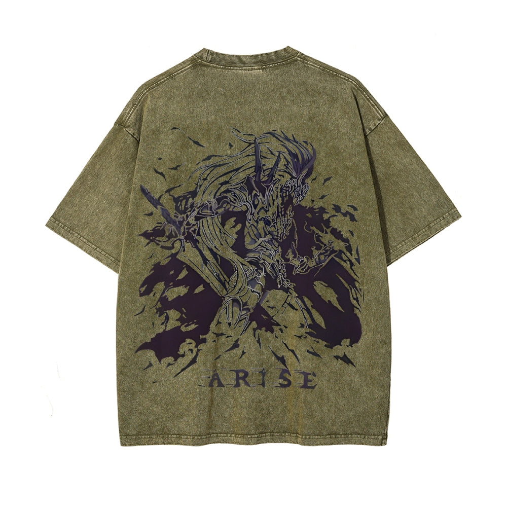 Vintage Oversized T-Shirt Solo Leveling